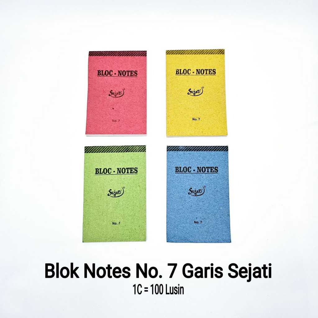 Notes / Blok Blok Note Garis No.7 (12pc)