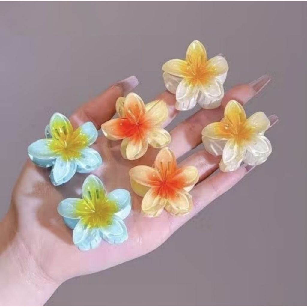 JEPIT RAMBUT BUNGA KAMBOJA KECIL JEPIT RAMBUT BUNGA BALI PLUMERIA
