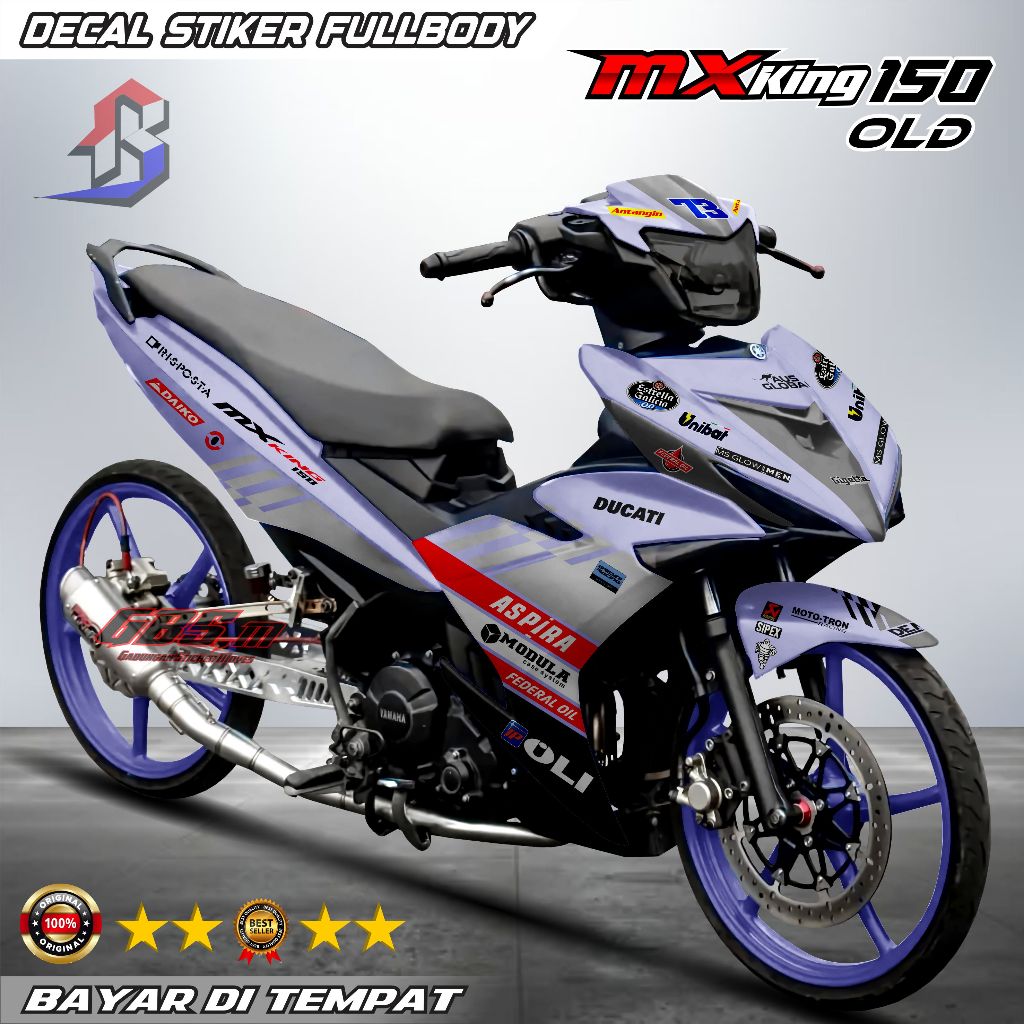 BISA COD - Decal Motor Mx King 150 Old V1 Stiker Decal Motor Mx King 150 Sticker Fullbody Stiker