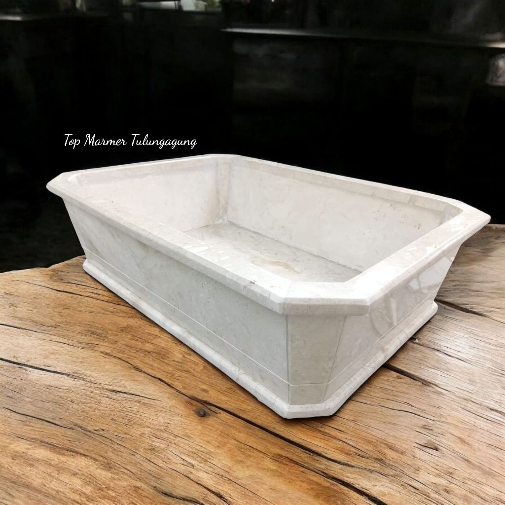 Pot Bonsai Batu Marmer | Pot Tanaman | Pot Minimalis