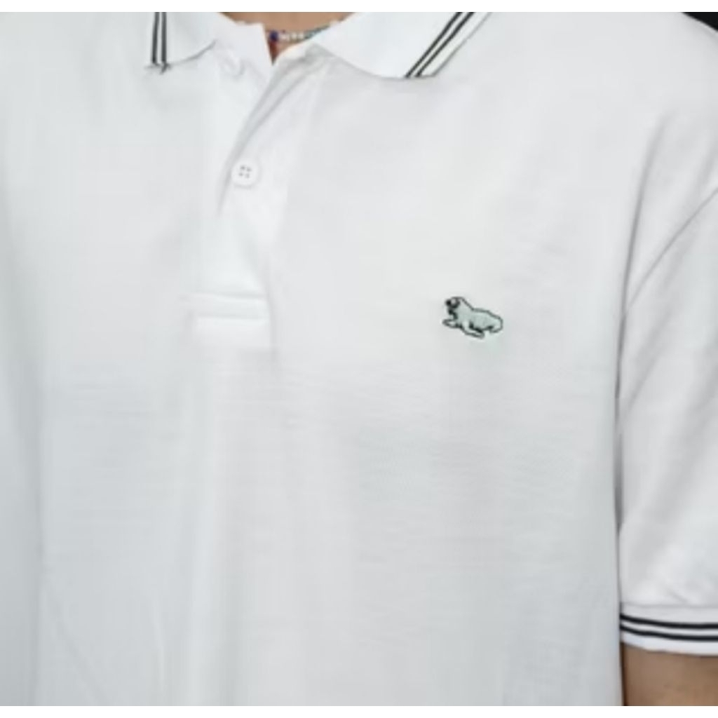 Kaos Polo WALRUS Original Polos Putih Casual