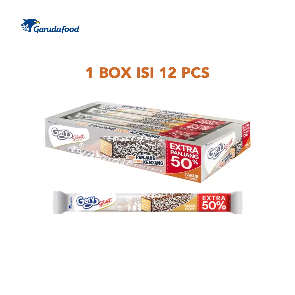Gery Salut wafer Coklat Kelapa [12pcs/box]