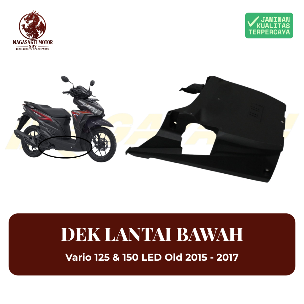 Bordes Bawah / Lantai Bagian Bawah / Dek Bawah Vario 125 / 150 LED 2015 - 2017