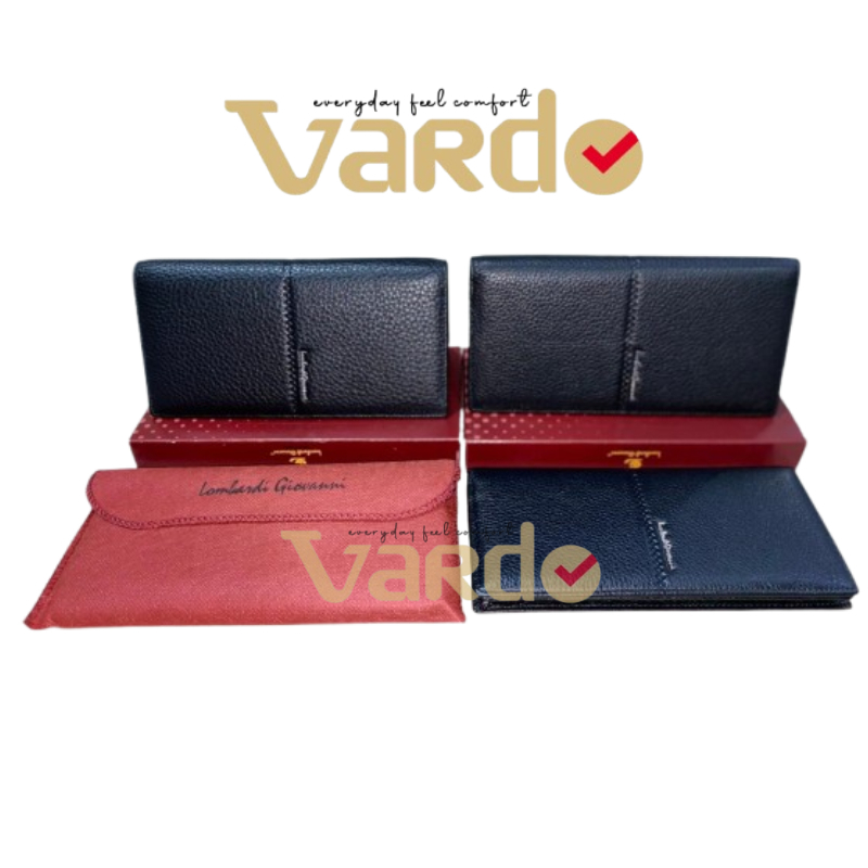 PAKEAN.ID Dompet Panjang Lipat Kulit Dewasa Unisex Cewe Cowo Lombardi Giovanni Ori