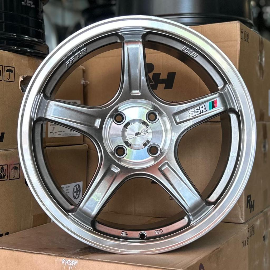 Velg SSR GTX03 - ZX140 Ring 17 Lebar 8.5 inch Pcd 4x100 Et 35 Warna Hyper Black Lip Polish | Velg Mo