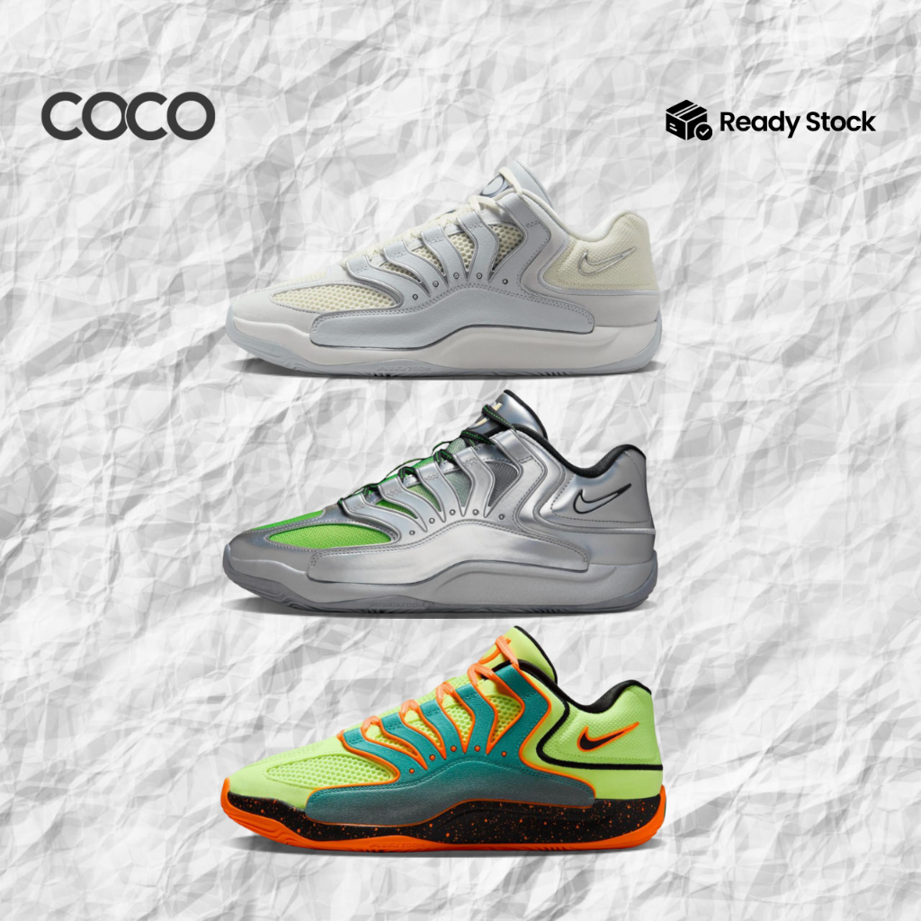 Nike KD 18 EYBL EP Metallic Silver Sepatu Basket - All Coolur