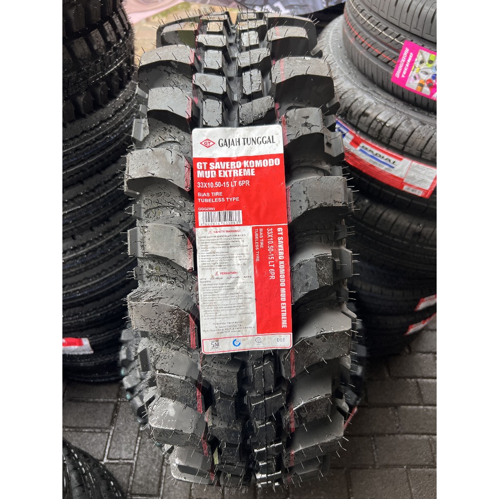 Ban Mobil GT Savero Komodo Mud Extreme 33 x 10.50 6PR cocok untuk Offroad