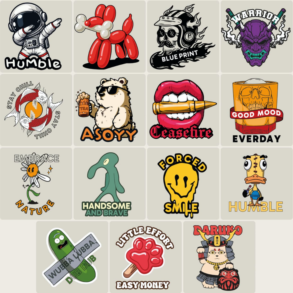 STICKER - STICKER DTF - LOGO SATUAN - STICKER SABLON DTF - SABLON SETRIKA