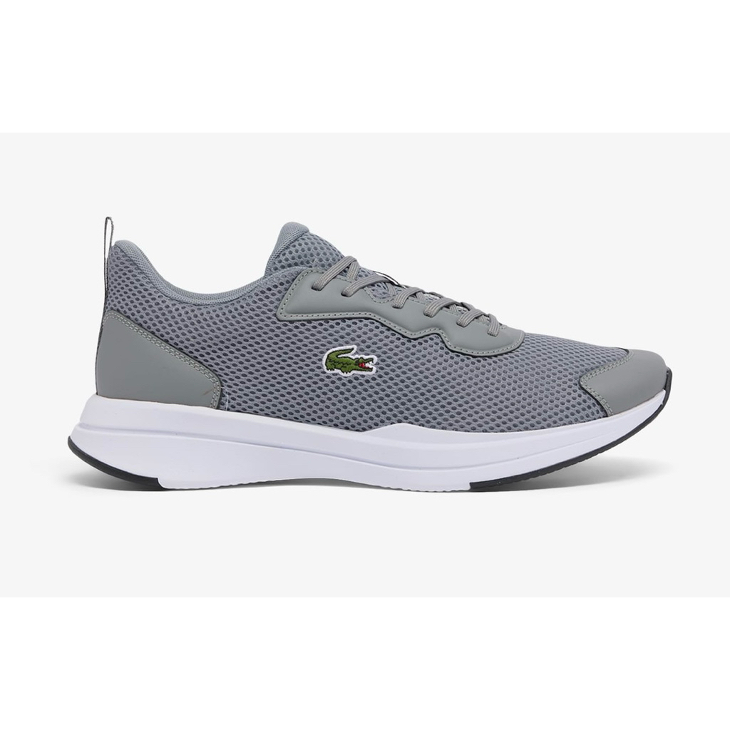 Sepatu Lacoste Pria Neo Run Base Abu Abu Grey Sneaker