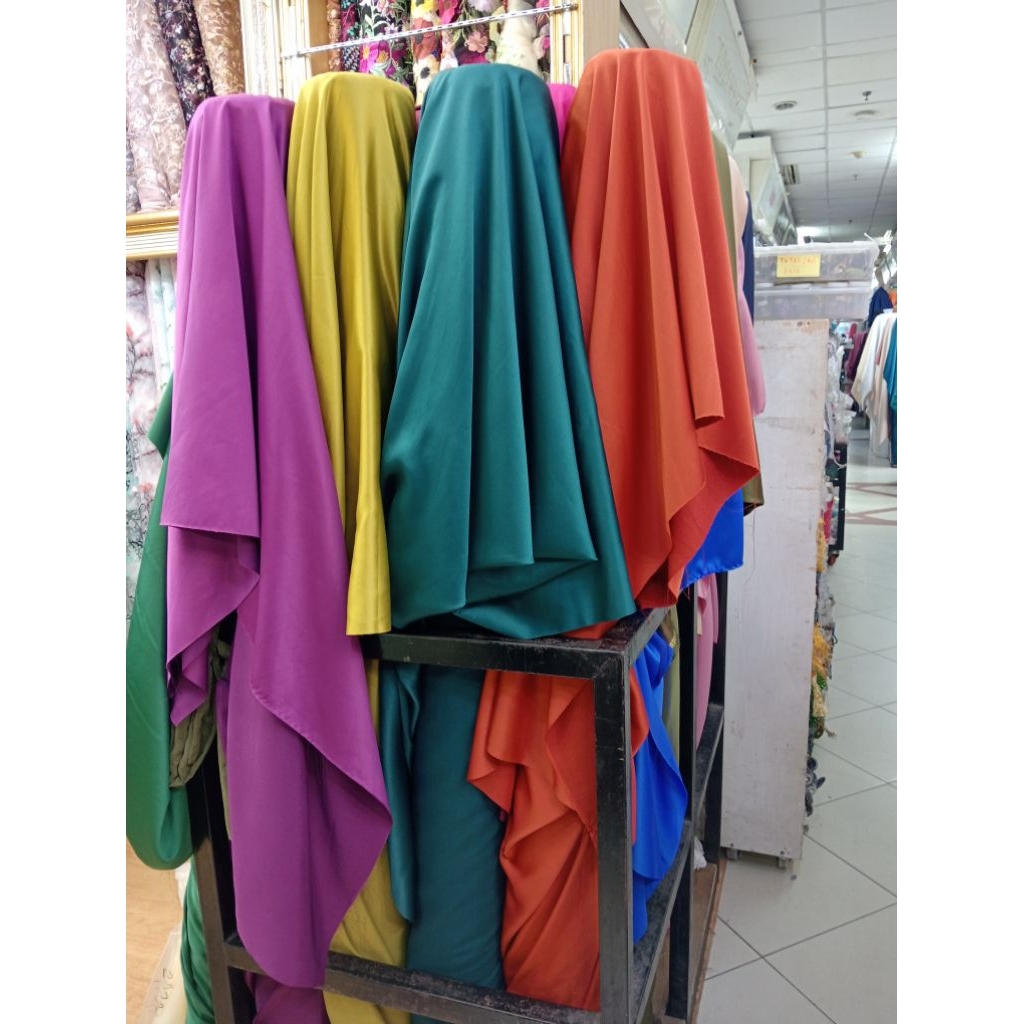 BAHAN KAIN SATIN ROBERTO CAVALLI SATIN PREMIUM FURING DALEMAN SATIN POLOSAN