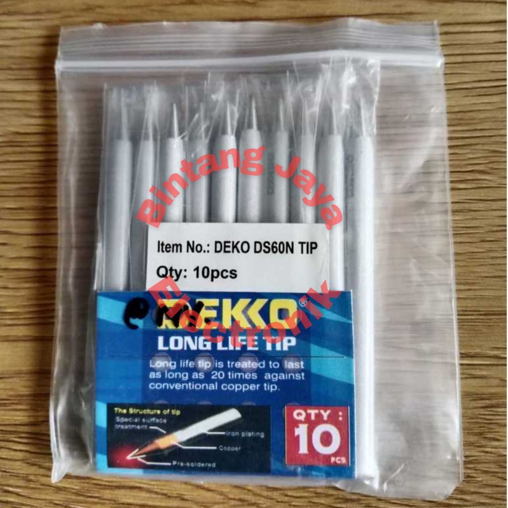 MATA SOLDER DEKKO 60W DS60N / TIP SOLDER 60 WATT ORIGINAL DEKKO KRISTAL / ORIGINAL DEKKO