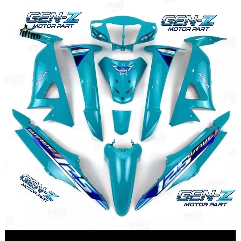 set body halus supra fit new set striping wave warna tosca