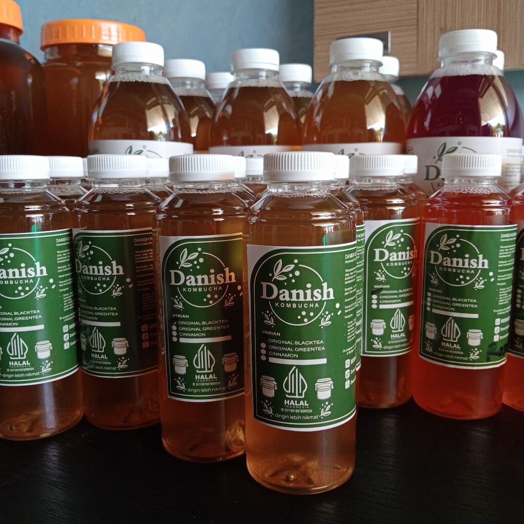 teh kombucha grosir 12 botol @250ml/teh kombucha 3 liter/kombucha/kombucha probiotik/teh fermentasi 