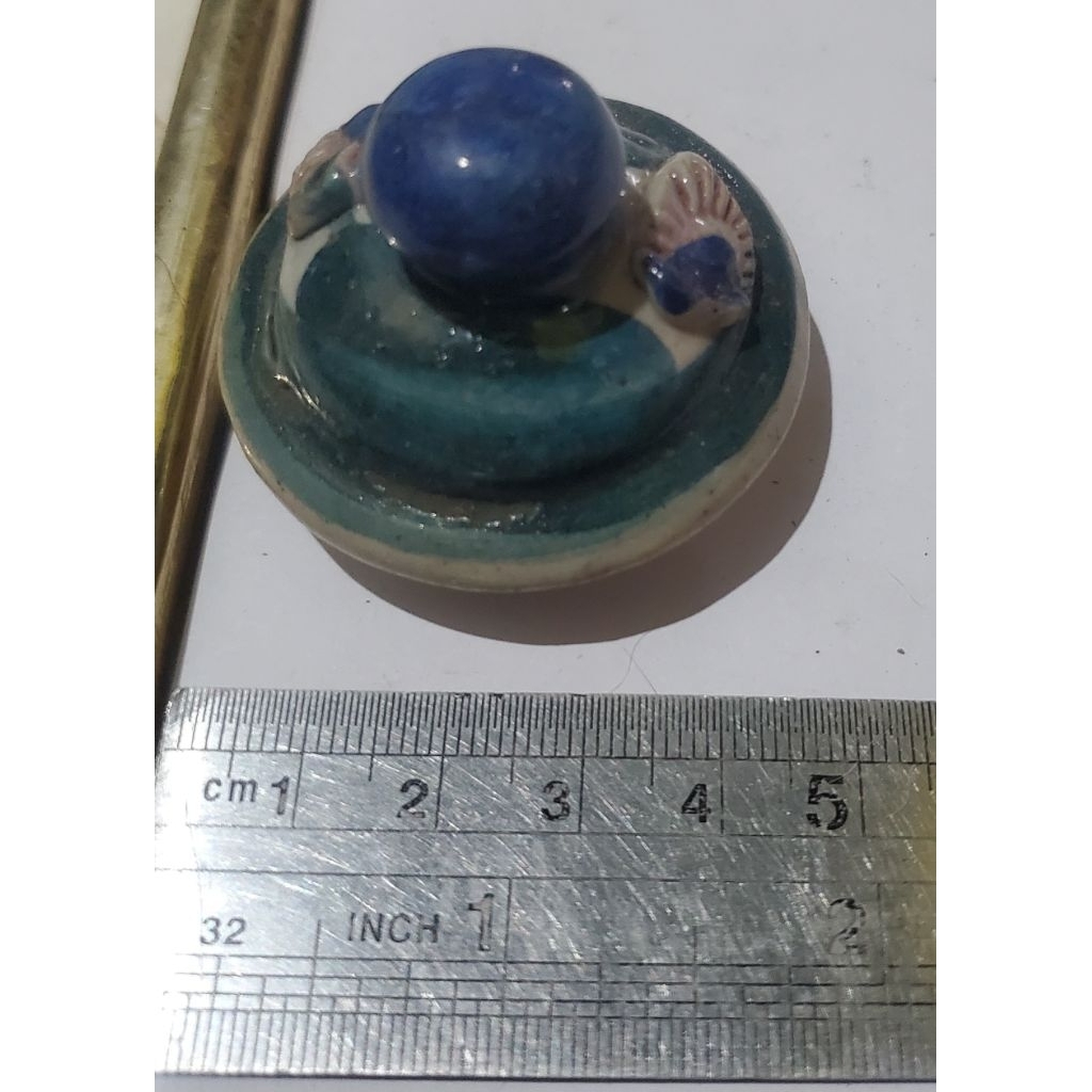 1 biji tutup keramik unik temuan sungai