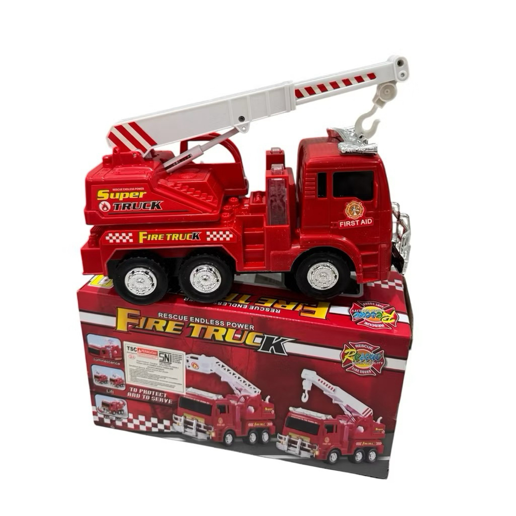 Mainan Mobil Pemadam Kebakaran Berjalan Lampu Suara / Fire Truck Toys Vr-175b-2