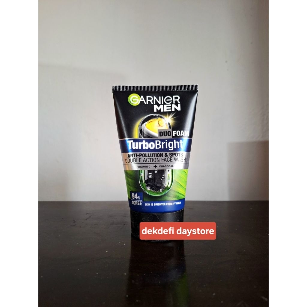 garnier men turbo bright duo foam 100ml