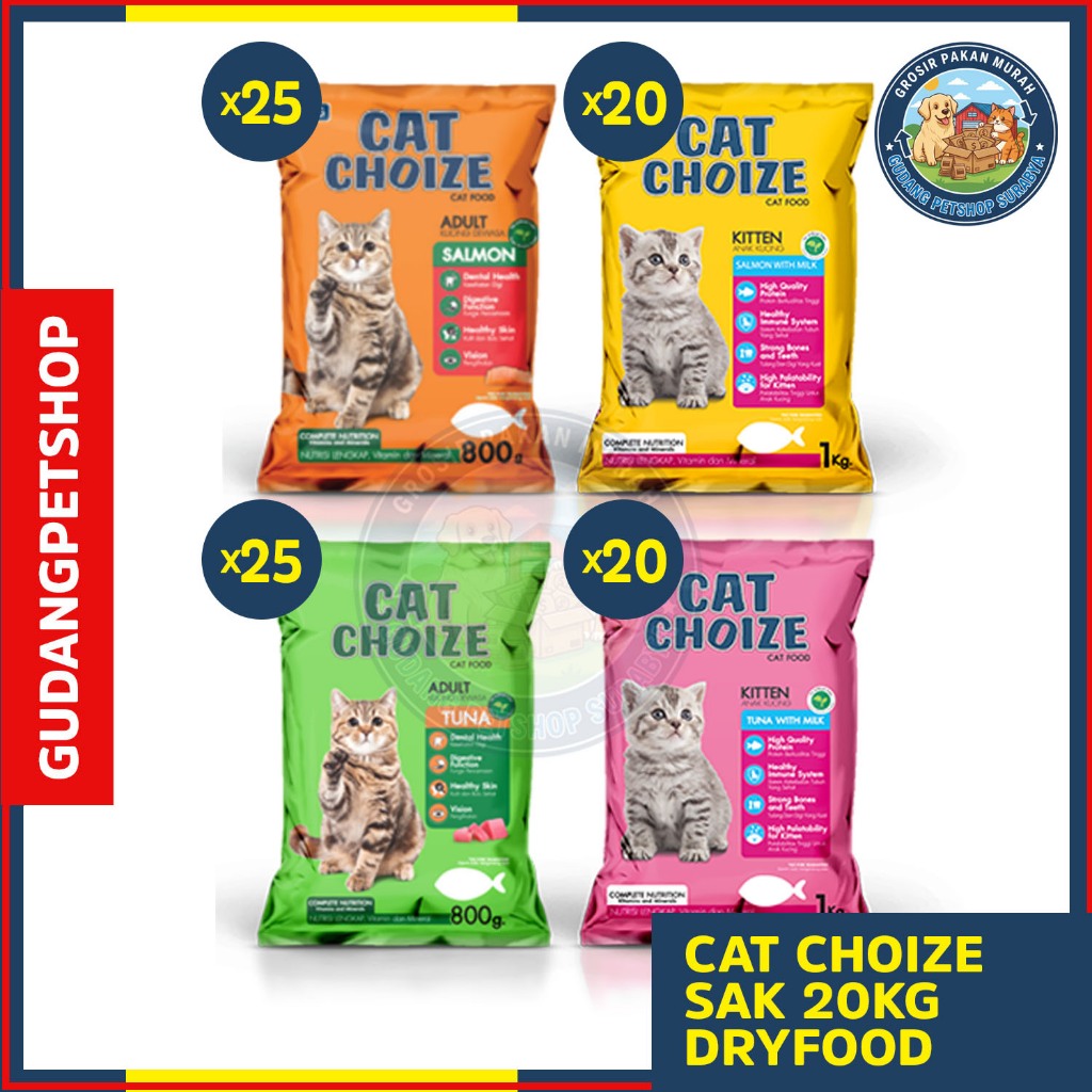 Cat Choize 20 Kg - Cat Choize Dryfood - Cat Choice 20kg - Cat Choize Adult Tuna - Cat Choize Adult S