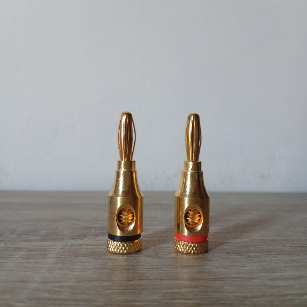 Jack Banana Besi Gold Set Jack Banana Speaker Amplifier Jack Banana Plug Male 2011