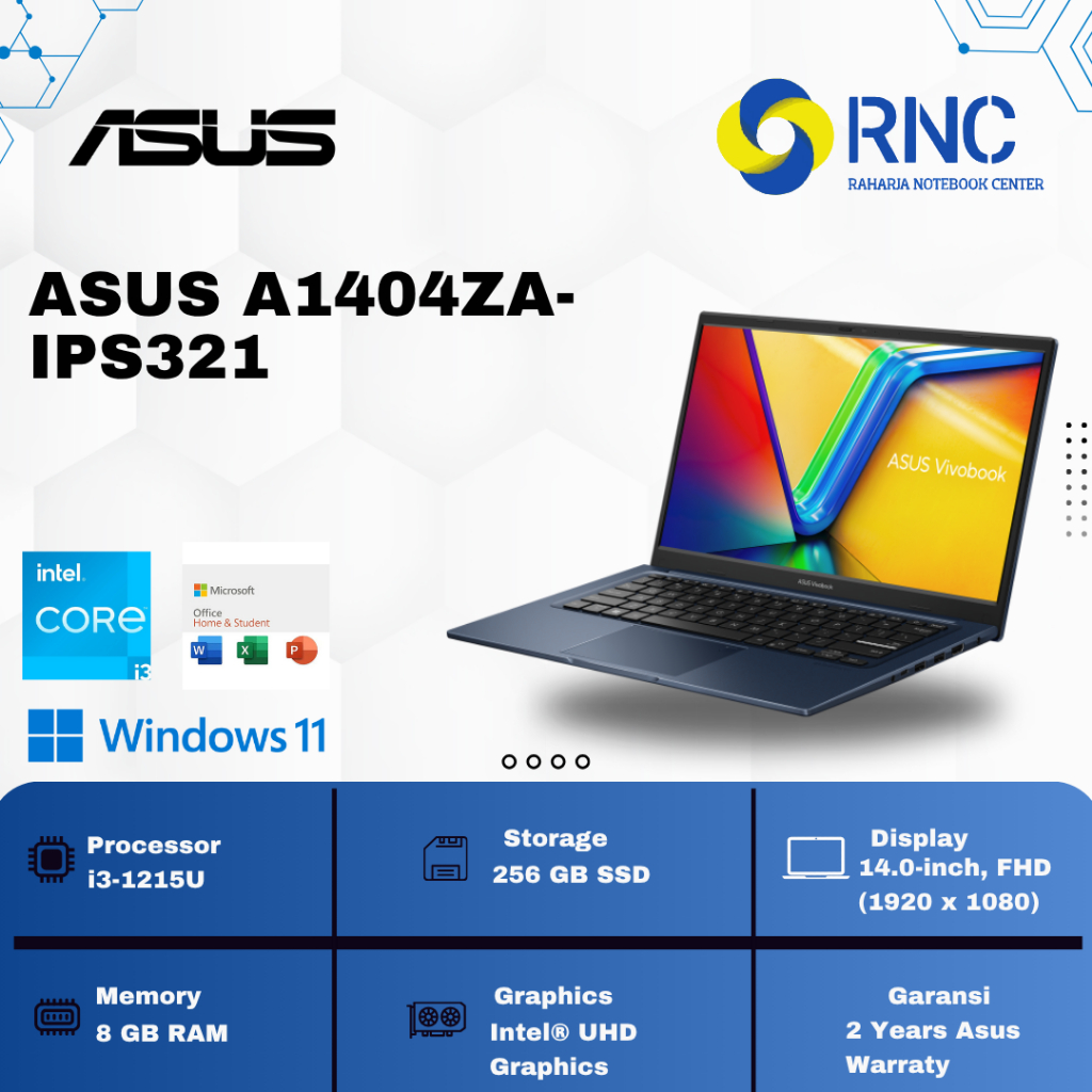 ASUS A1404ZA-IPS321 I3-1215U 8GB/256GB WIN