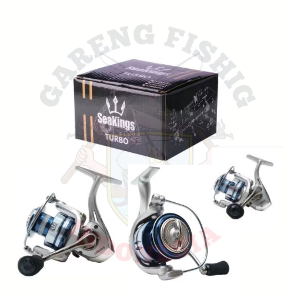 Reel Pancing Seakings Turbo Metal Power Handle 12+1BB Max Drag 17Kg Reel Metal Seakings Turbo