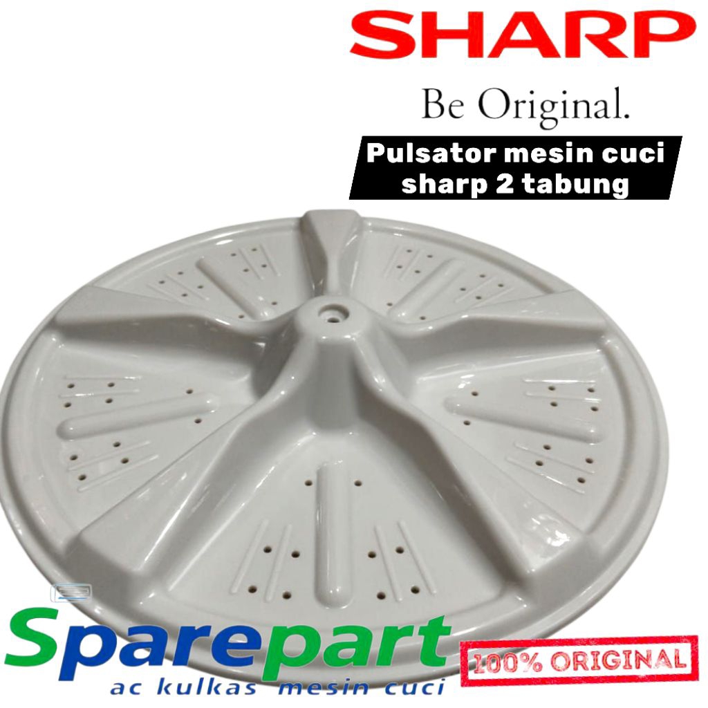 pulsator mesin cuci sharp kapasitas 6kg 6,5kg mesin cuci sharp 2 tabung