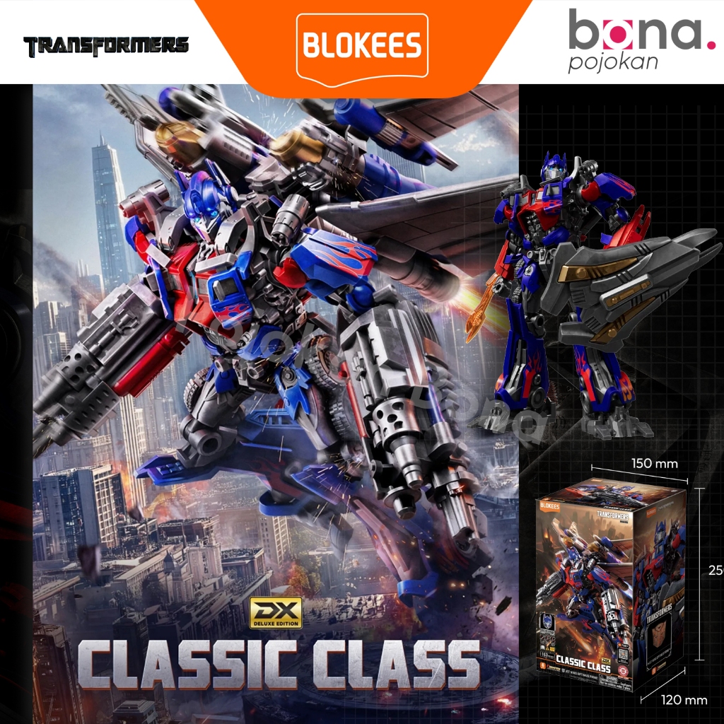 Blokees Transformers Classic Class Transformers Jet Wing Optimus Prime Deluxe Edition Action Figure