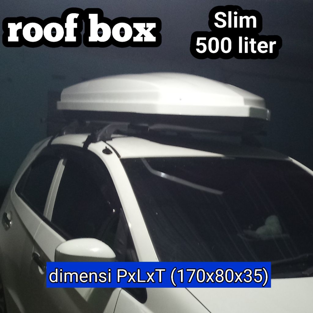 Roof box Roofbox mobil universal model slim dan aerodinamis