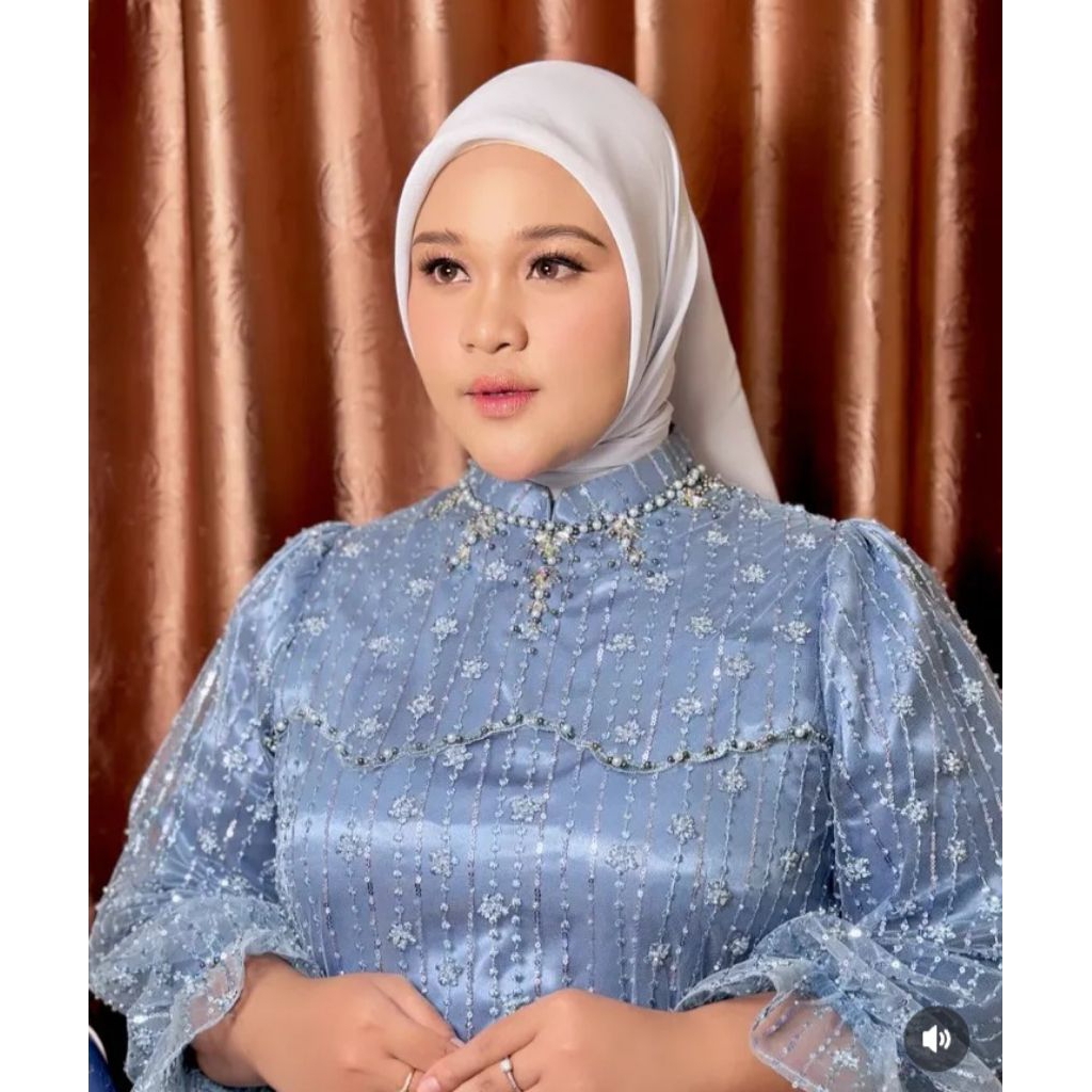 Dress Pesta BIGSIZE JUMBO Bluesky (PRELOVED)