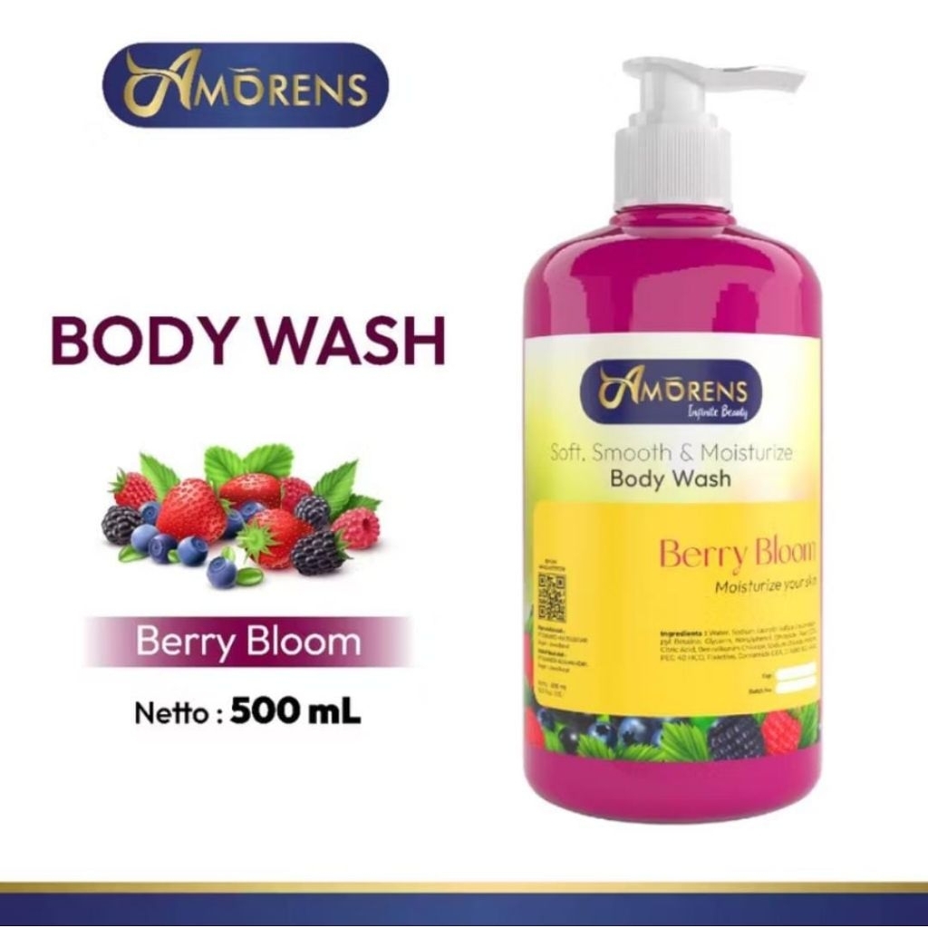 AMORENS Body Wash / Sabun Mandi Cair Berry Bloom [500ml]
