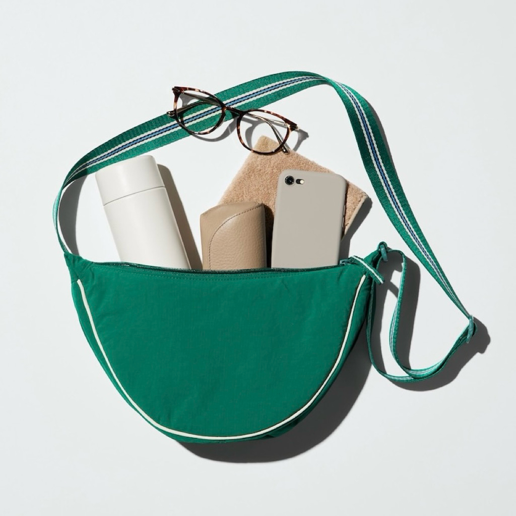 UNIQLO ROUND MINI SHOULDER BAG LINED | TAS UNIQLO | UNIQLO SHOULDER BAG | TAS SELEMPANG UNIQLO