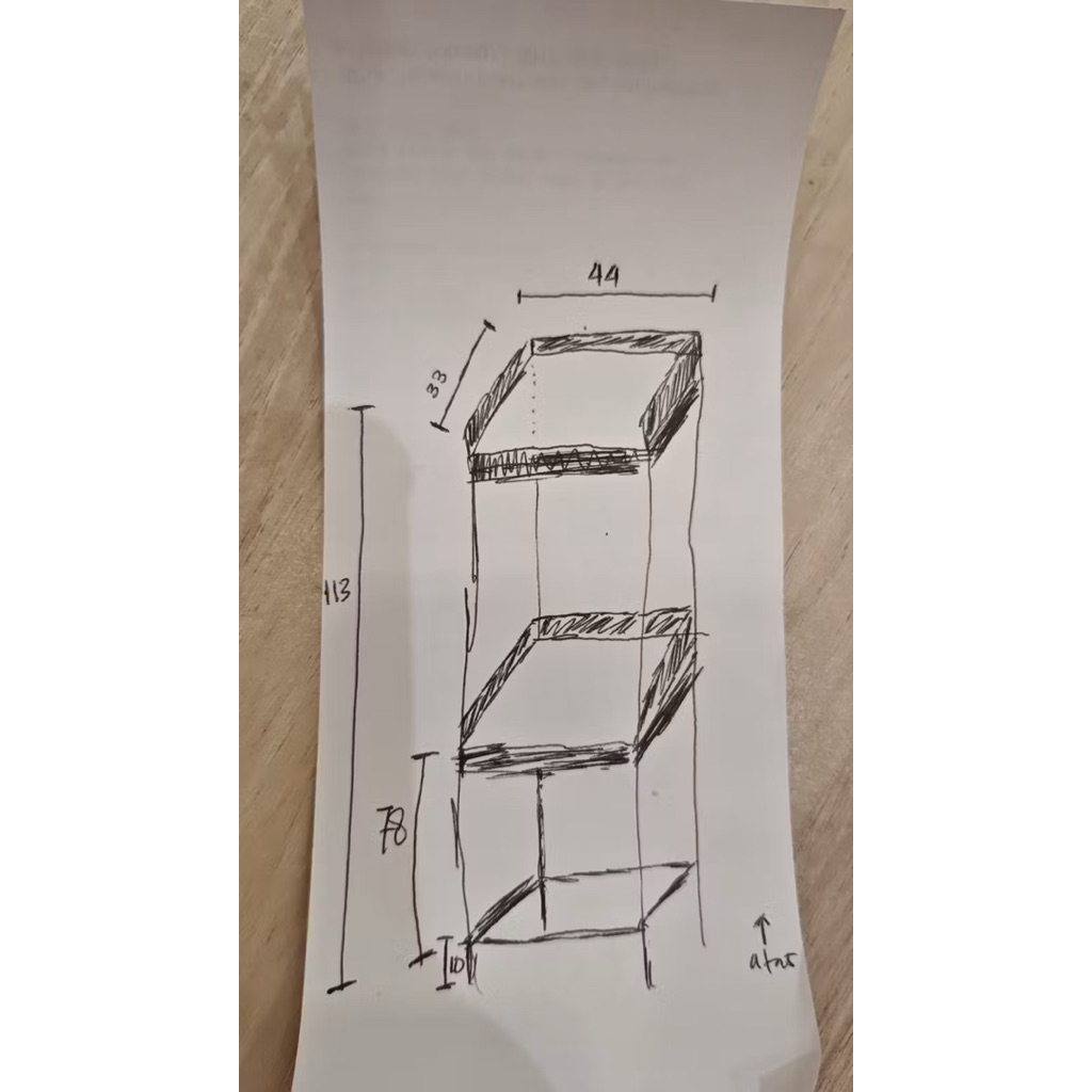 rak 3 susun stainless