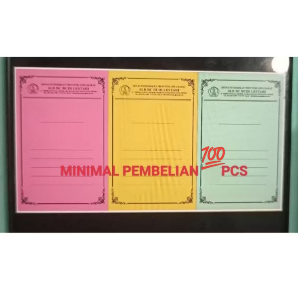 map kertas buffalo 1 warna / kertas / stopmap kertas / custom / kartu tik / folder