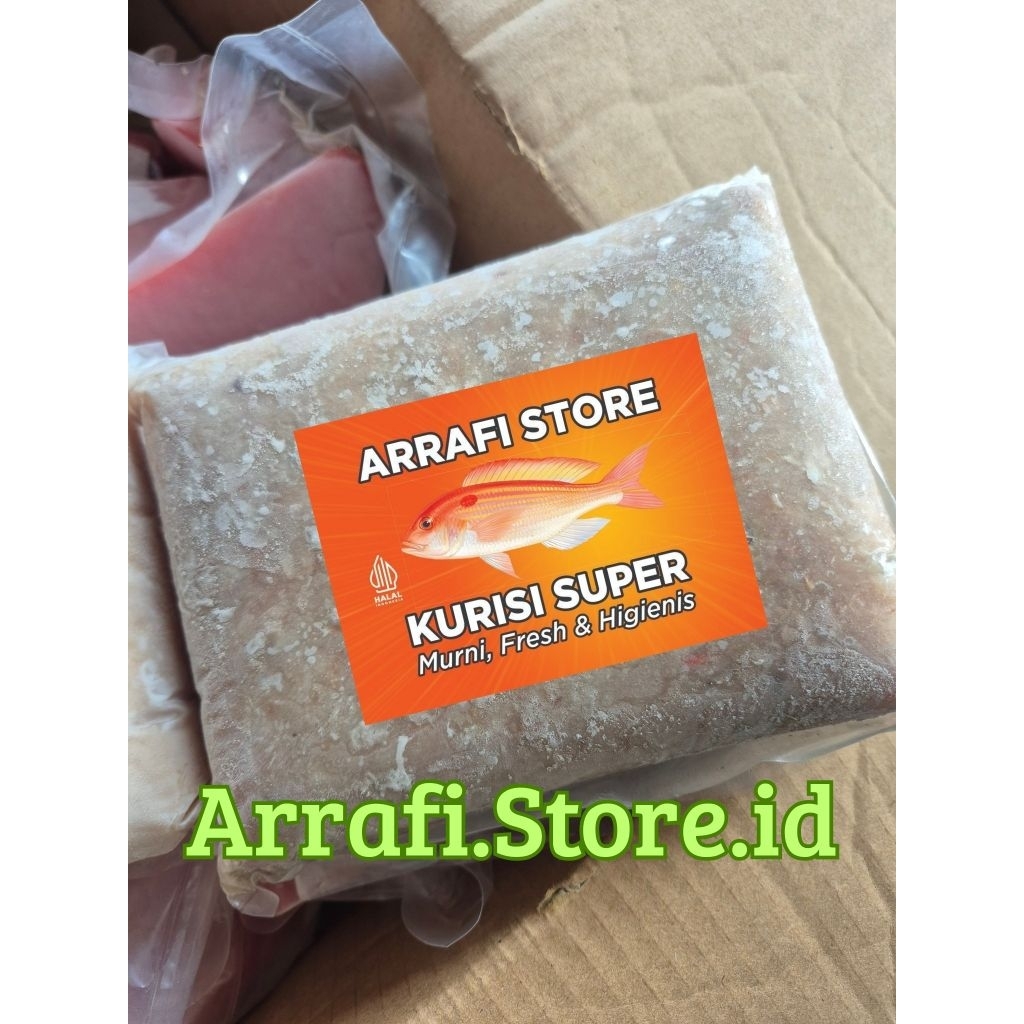 Ikan Kurisi Surimi Terisi Giling 1 kg Segar Fresh Frozen untuk Pempek, Siomay, Tekwan, Otak-Otak Ika