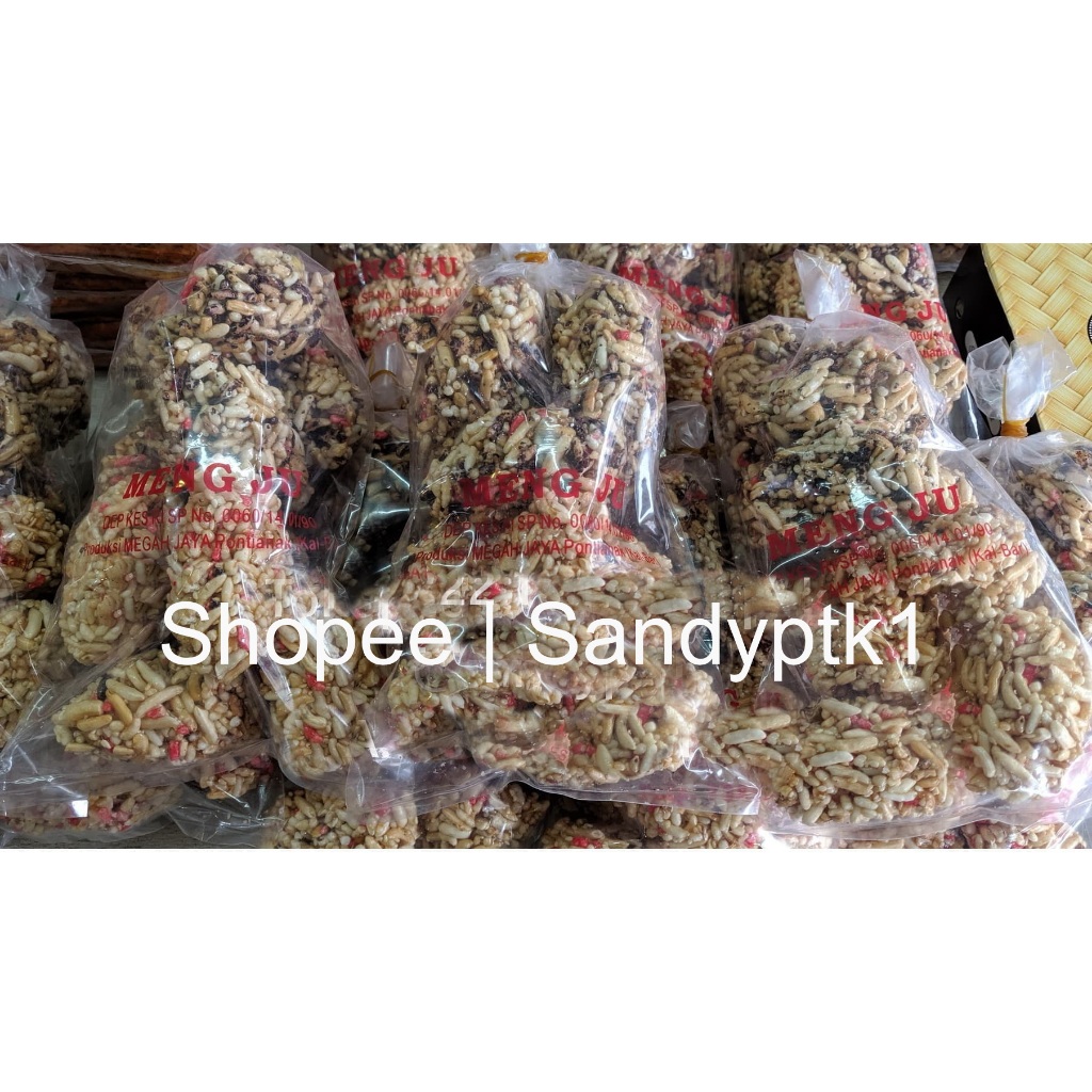 Bipang Beras MENGJU MENG JU Mipang Mi Chang Snack Cracker Beras Yam Mo Wang Khas Pontianak