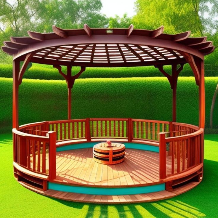 gazebo taman kayu minimalis | gazebo kayu jati minimalis  | gazebo pargola taman minimalis