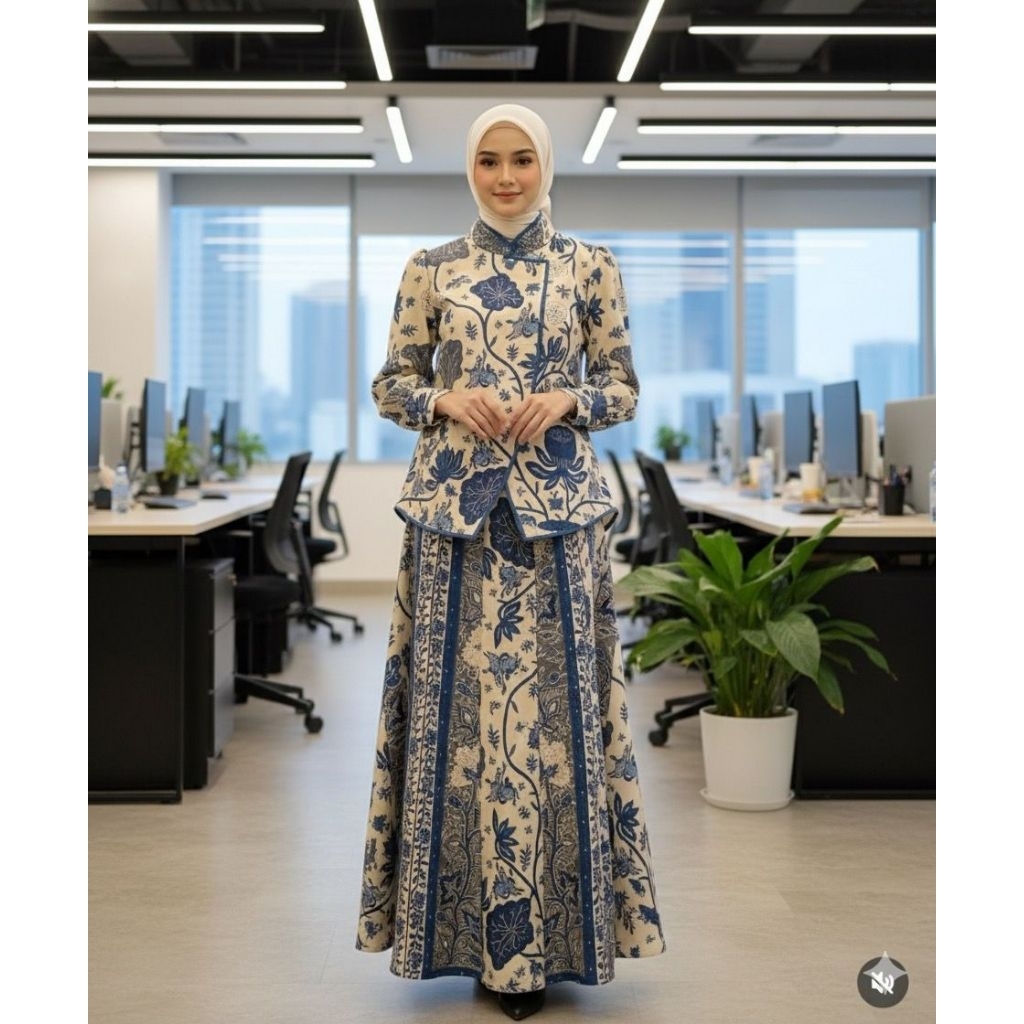 Stelan batik wanita katun | batik premium wanita stelan