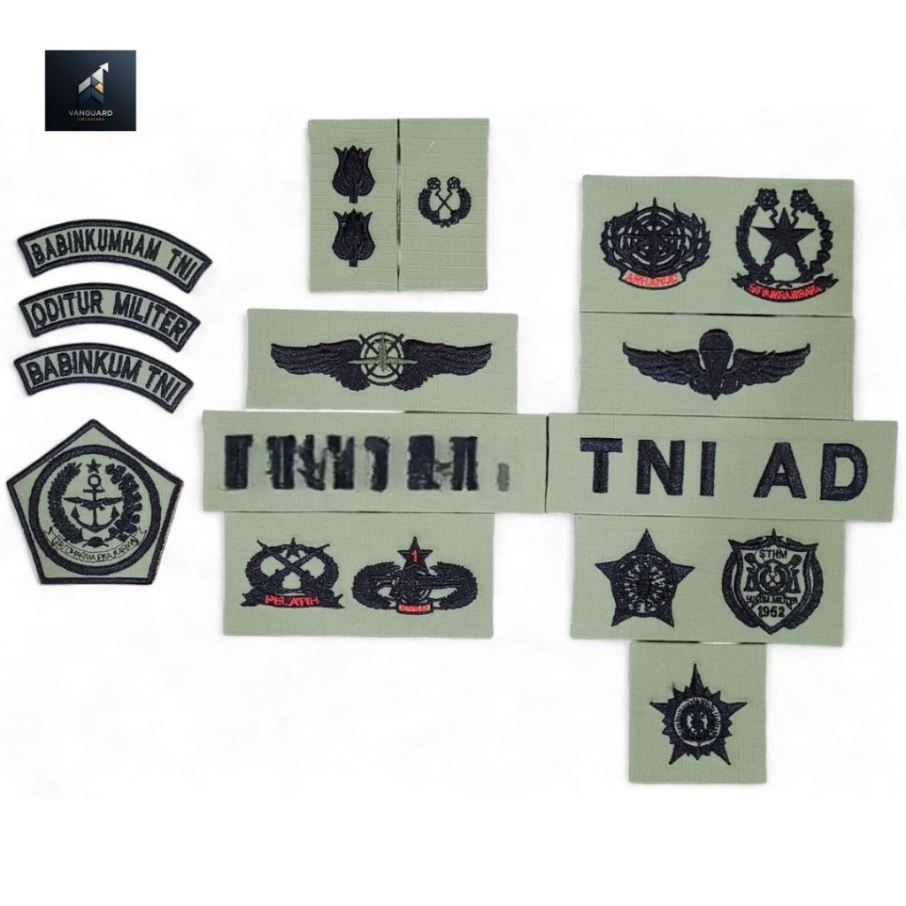 Atribut PDL TNI Terbaru | Atribut PDL Sage Green | Atribut PDL TNI  3 Matra | Atribut PDL Terbaru Ri