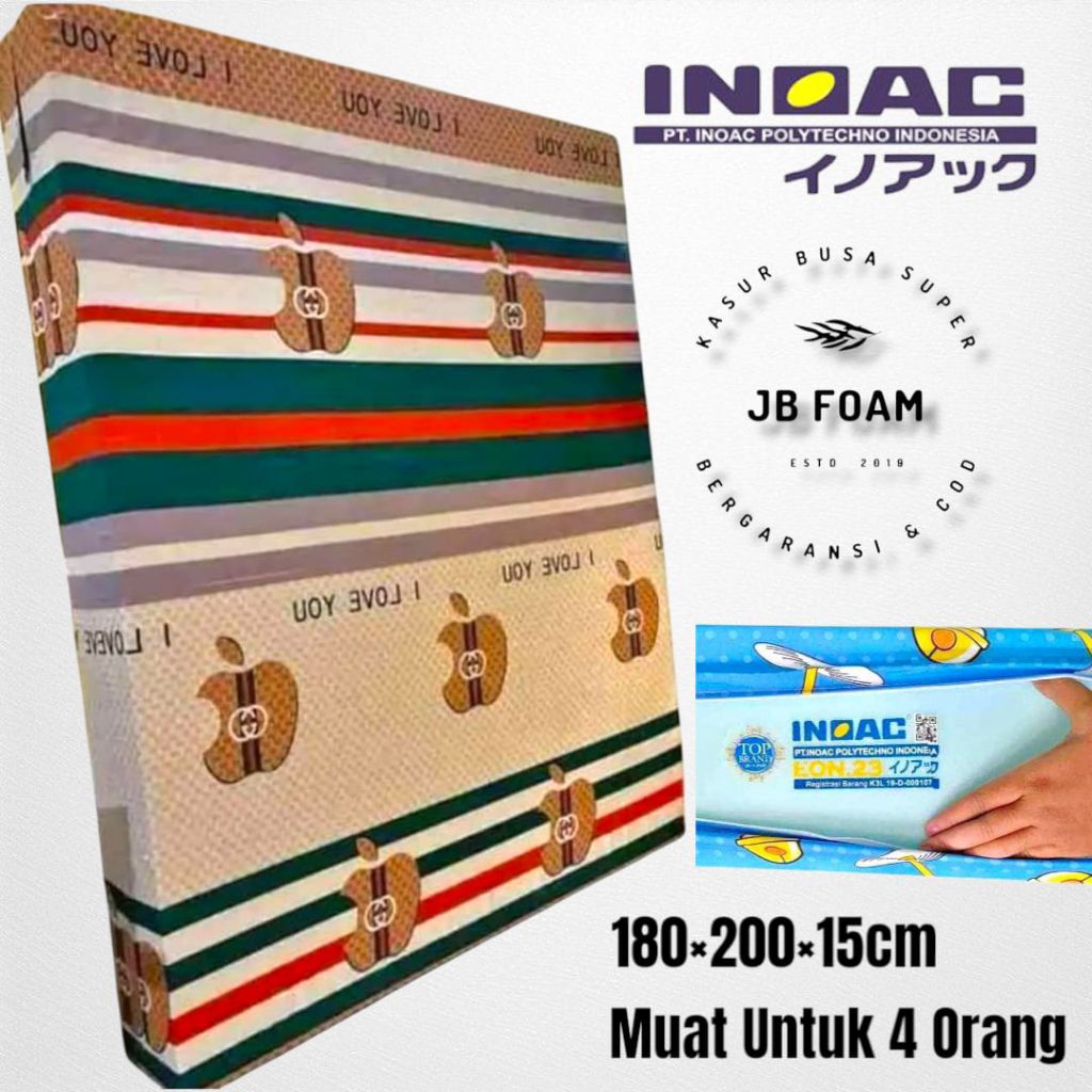 Kasur Busa Inoac EON LG D23 Ukuran 180 x 200 x 15 cm Anti Kempes