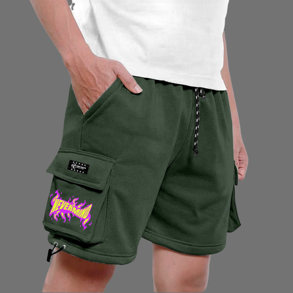 Celana Pedek Cowok Cewek Unisex Ori Bahan Tebal Adem Nyaman Celana Cargo Pedek Pria Wanita Warna Hij