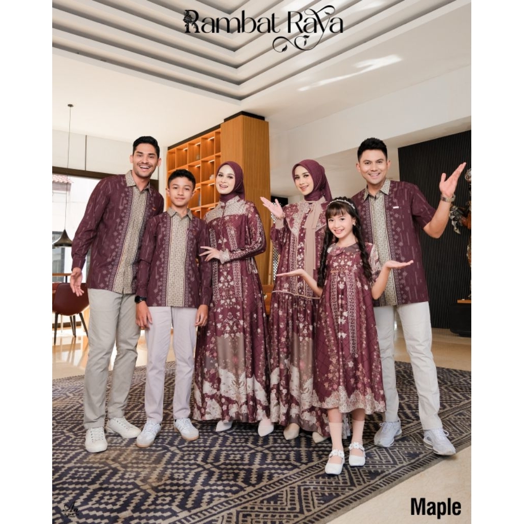 SARIMBIT RAMBAT RAYA BY ADEN HIJAB ORIGINAL | SERAGAM KELUARGA SARIMBIT LEBARAN TERBARU TERMURAH 202