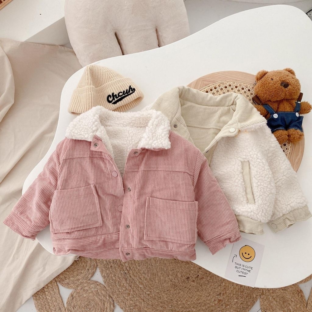 Terlaris JAKET ANAK CORDUROY JAKET ANAK LAKI-LAKI & PEREMPUAN JAKET ANAK DALEMAN BULU USIA 1-10 THN