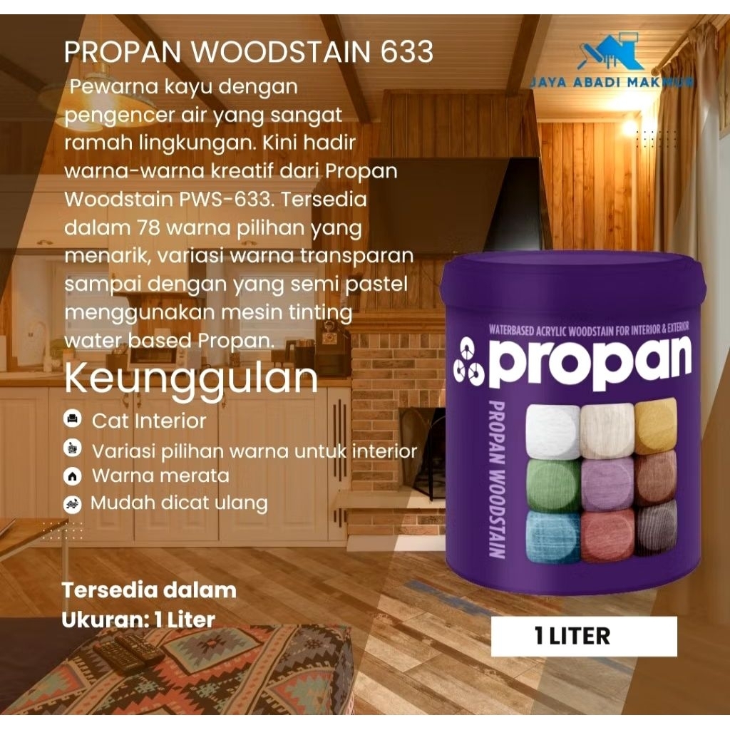 Propan Woodstain 631 1 Liter / Cat Politur Waterbased