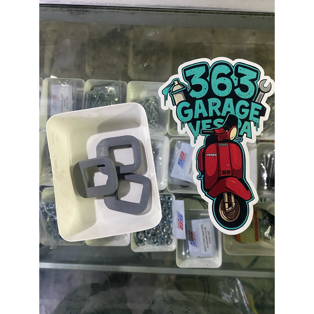 Karet penahan pedal rem belakang vespa px excel exclusive ps spartan strada warna abu