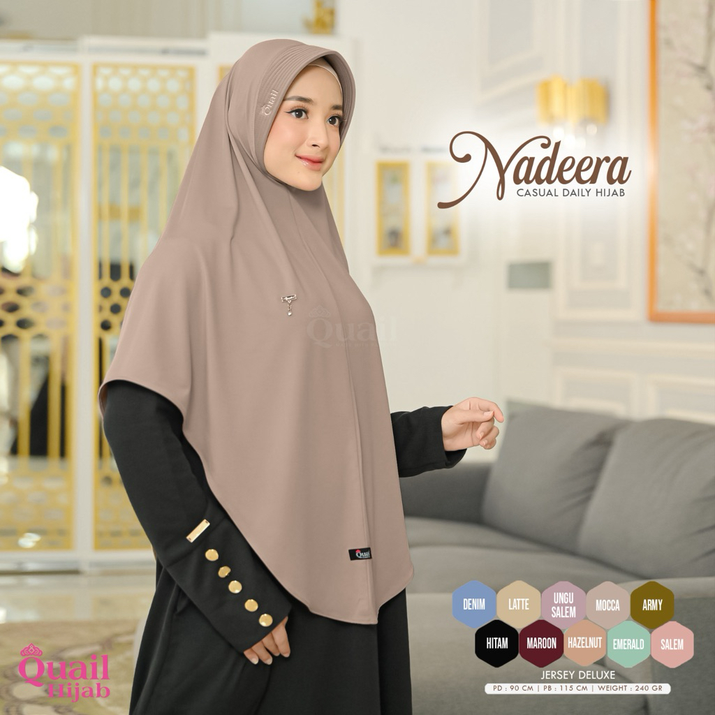 Quail Hijab - NADEERA DAILY HIJAB INSTAN ORI QUAIL JERSEY PREMIUM
