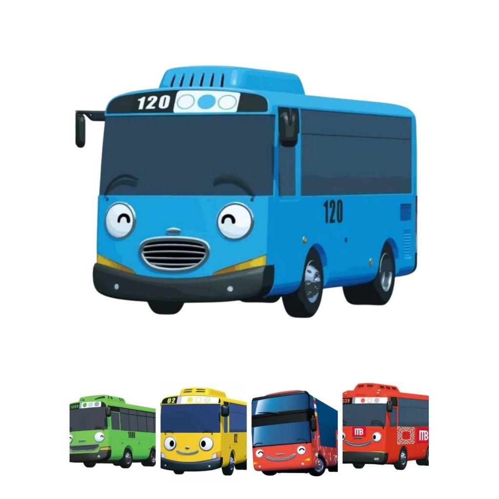 [BONUS CAT] Miniatur Bus Tayo dari Kardus | Mainan Edukasi Handmade Ramah Lingkungan | Dapat Digunak