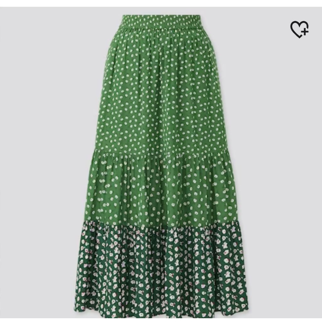 Preloved Rok Umpak Paul & Joe Hijau by Uniqlo