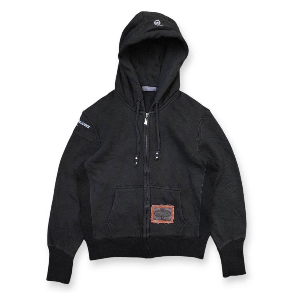 Alexander McQueen Logo Metal With Embroidery Zip Hoodie