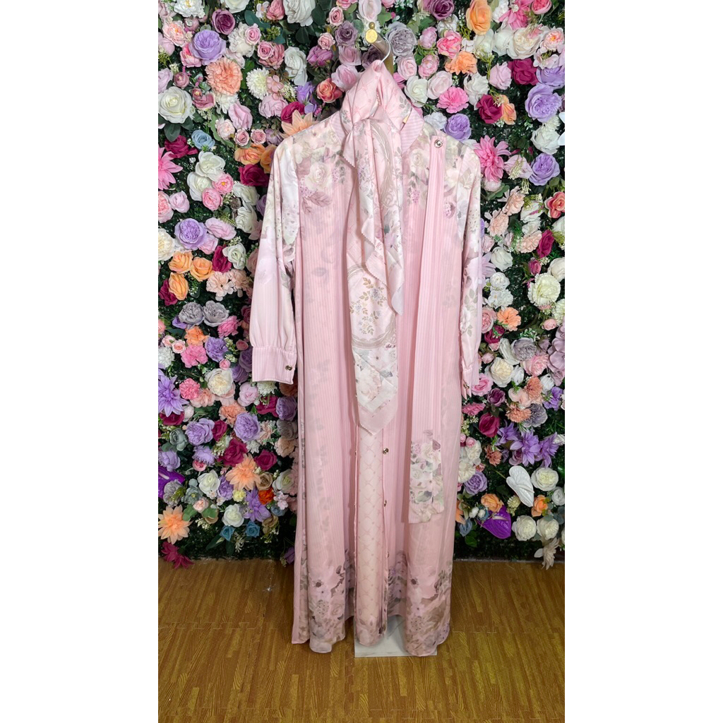 Gamis muslim one set hijab ayana