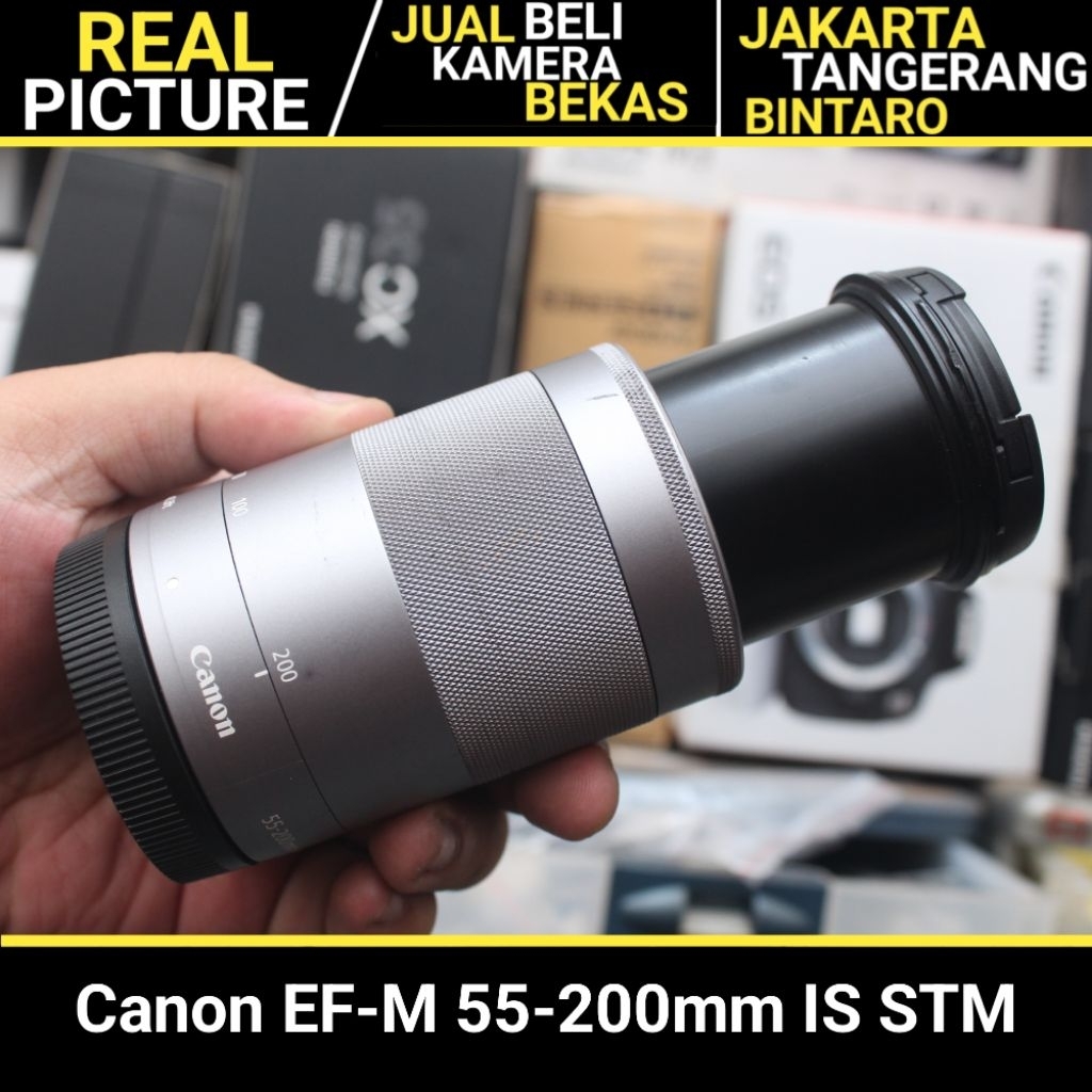 Canon 55-200mm IS STM EF-M BEKAS