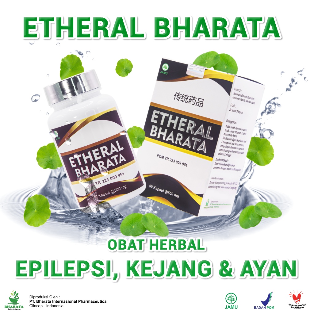 Obat Epilepsi Alami Ehteral Bharata Herbal Aman &Teruji Klinis Sudah BPOM Halal MUI Terbukti Efektif